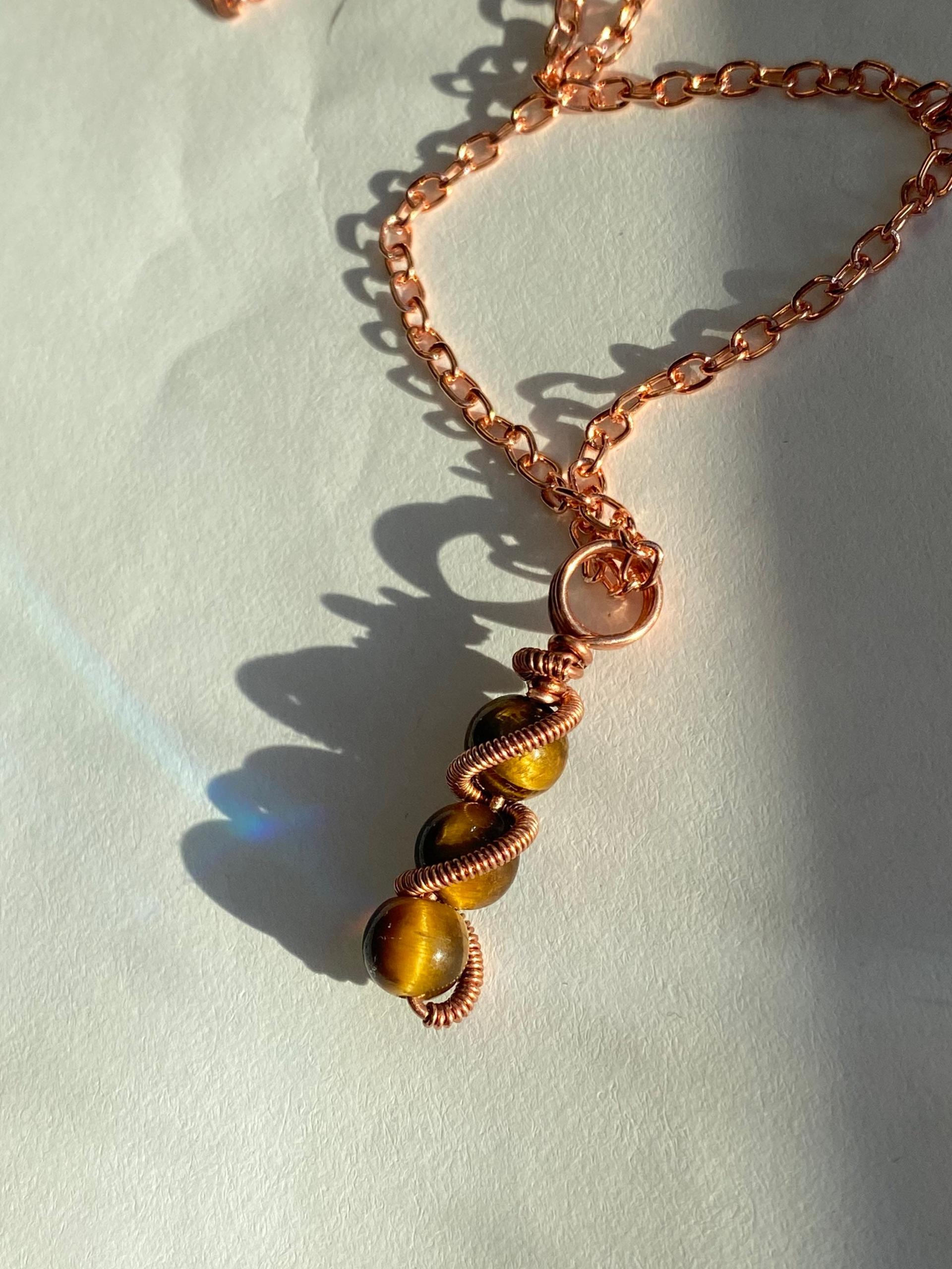 Tiger Eye Copper Necklace