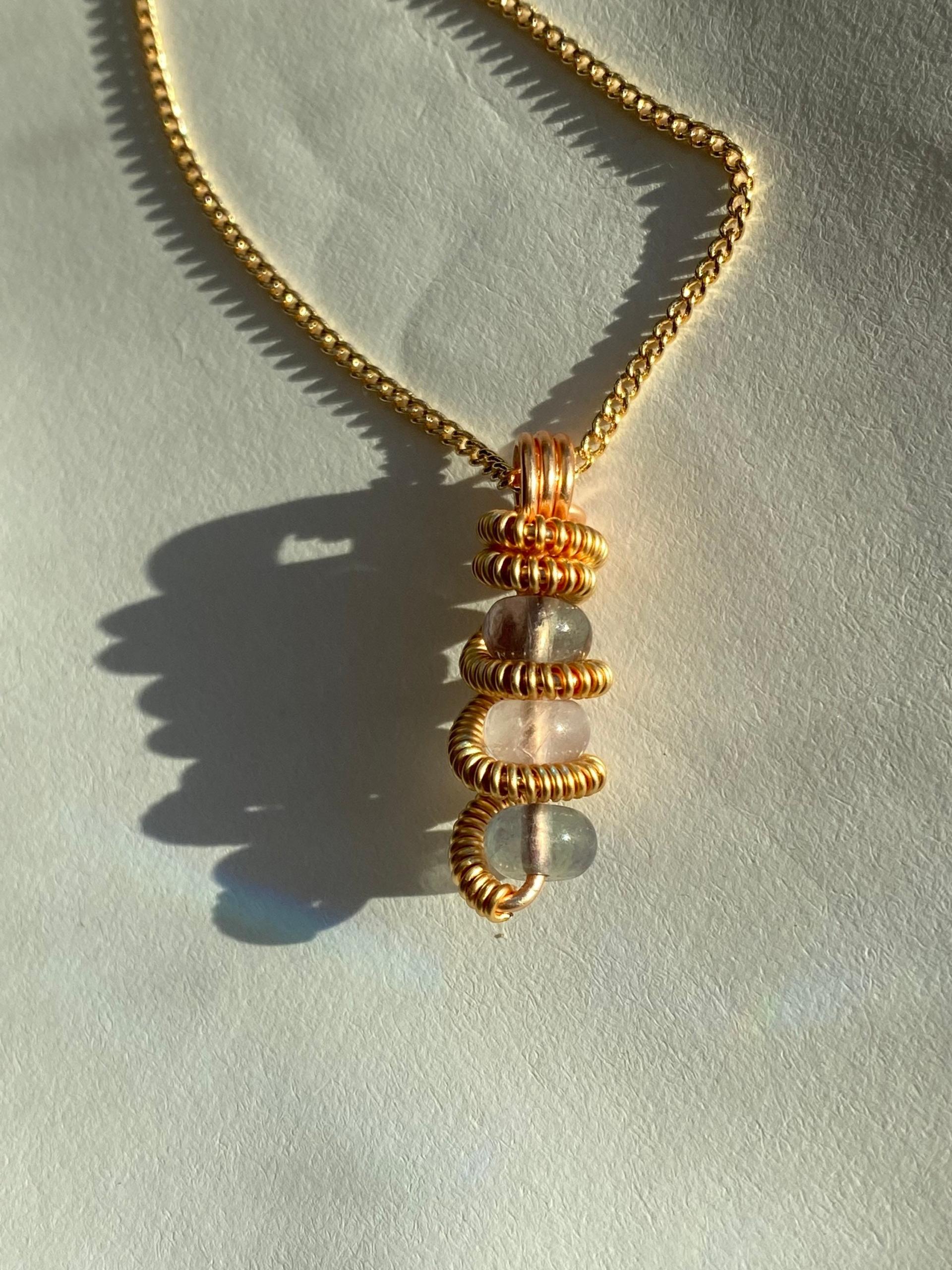 Fluorite Gold-Plated Necklace